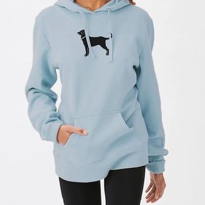 The Black Dog light blue hoodie